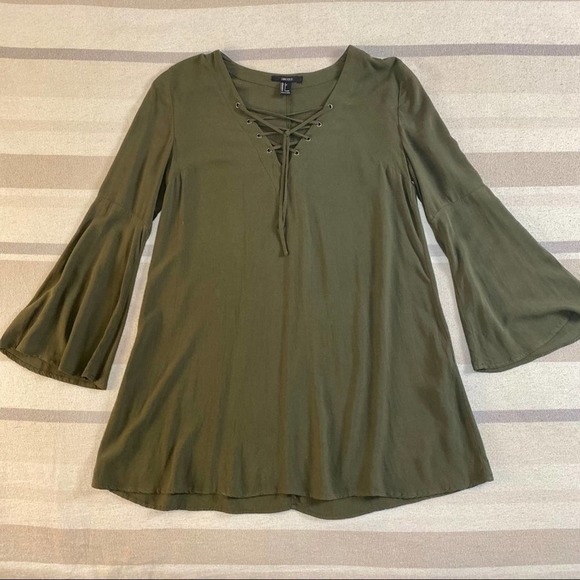 NWOT Olive Dress or Tunic Large Forever 21 - Picture 1 of 3